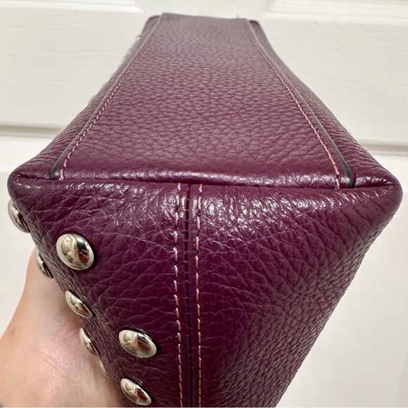 Coach Charlotte Refined Pebbled Leather Baguette Shoulder Bag - Picture 8 of 16